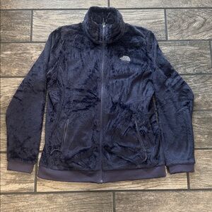 The North Face women’s size large dark silvery navy blue Fleece Jacket